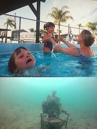 Mother Ignoring Kid Drowning In A Pool ...